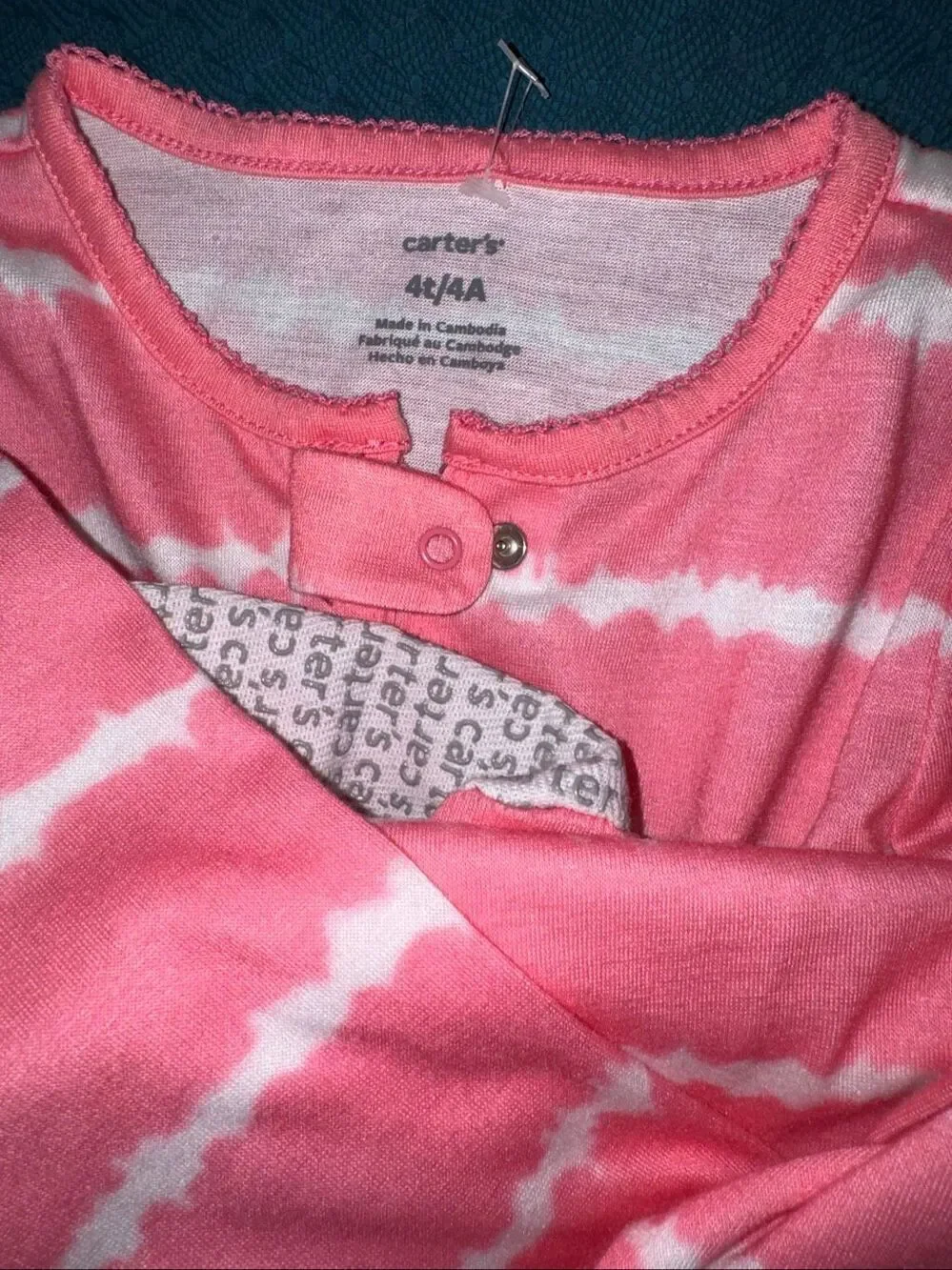 Girls size 4 years size 4T feety pajama